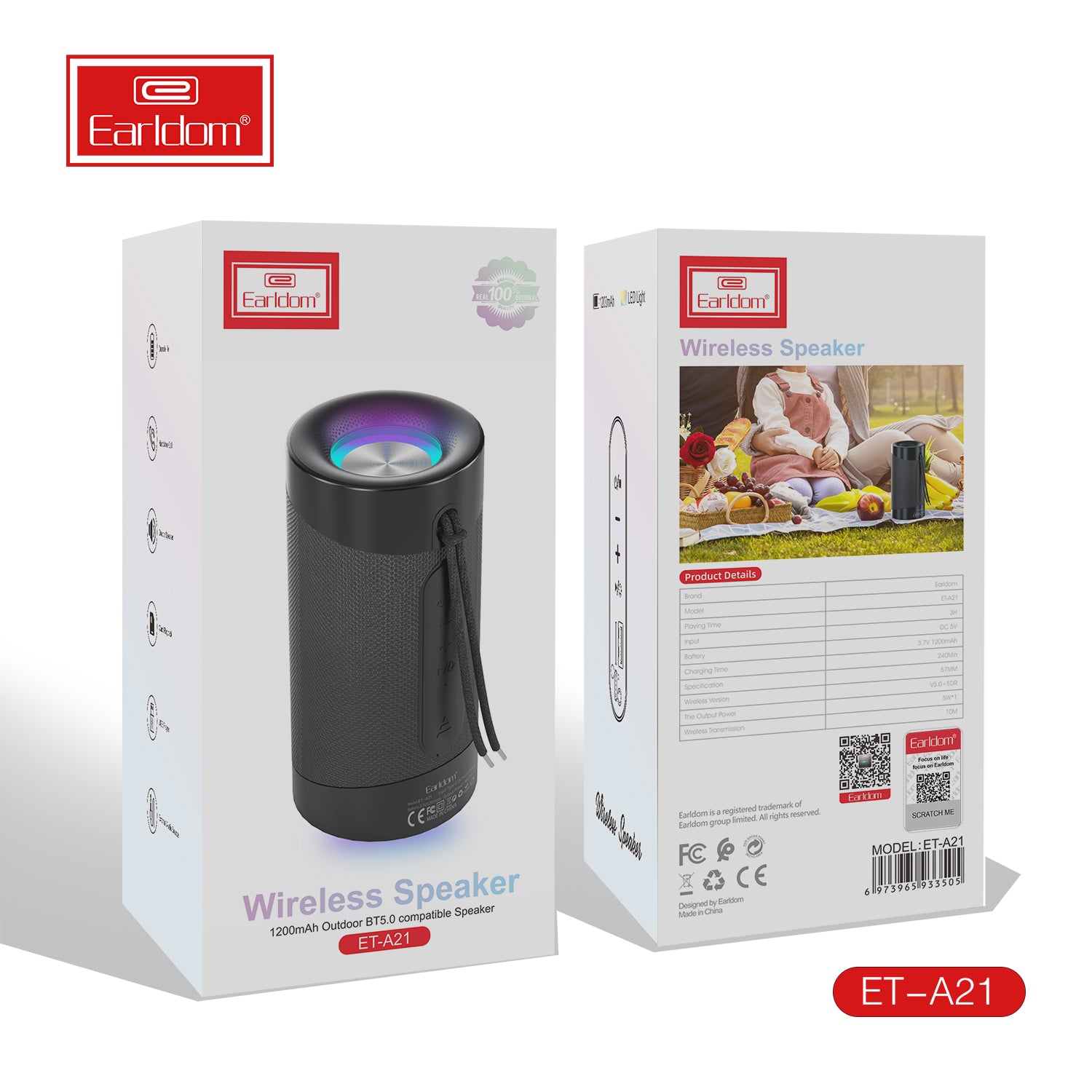 Earldom Quality Sound ET-A21 Bluetooth Speaker Earldom Quality Sound ET-A21 Bluetooth Speaker